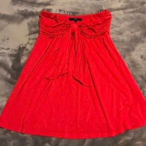 Strapless coral Tart Collections top
